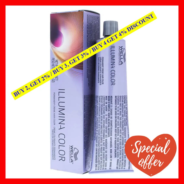 Illumina Color Permanent Creme Hair - 9 Very Light Blonde-Neutral By Wella For Unisex 2 Oz