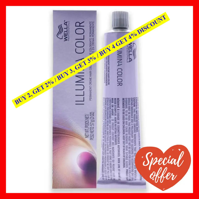 Illumina Color Permanent Creme Hair - Opal-Essence Chrome Olive By Wella For Unisex 2 Oz