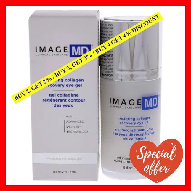 Image Md Restoring Collagen Recovery Eye Gel With Adt Technology By For Unisex - 0.5 Oz