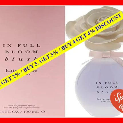 In Full Bloom Blush By Kate Spade For Women - 3.4 Oz Edp Spray