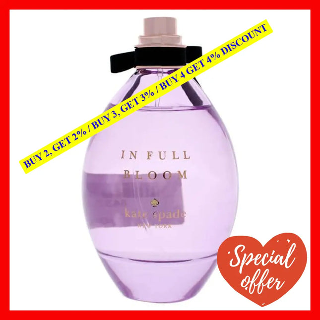 In Full Bloom By Kate Spade For Women - 3.4 Oz Edp Spray (Tester)