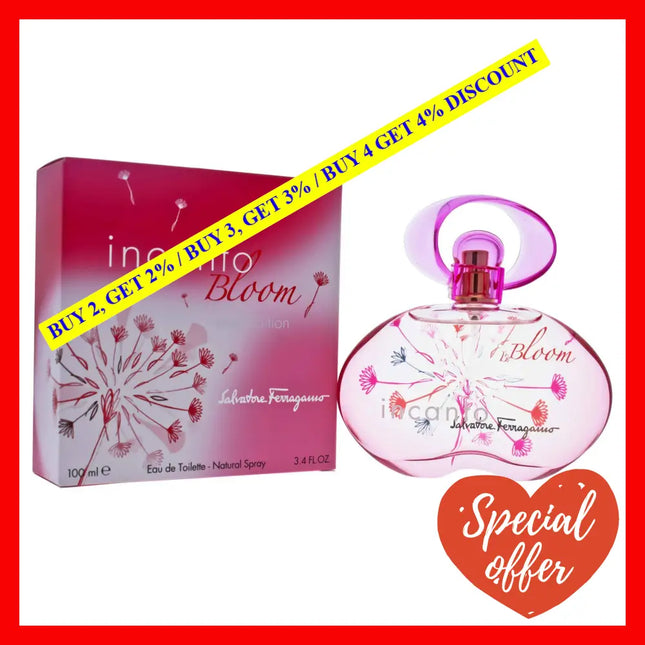Incanto Bloom By Salvatore Ferragamo For Women - 3.4 Oz Edt Spray