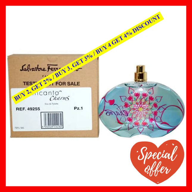 Incanto Charms By Salvatore Ferragamo For Women - 3.4 Oz Edt Spray (Tester)