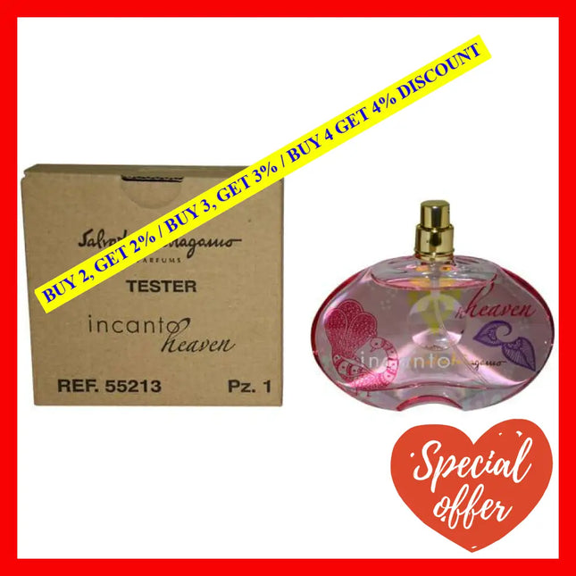 Incanto Heaven By Salvatore Ferragamo For Women - 3.4 Oz Edt Spray (Tester)