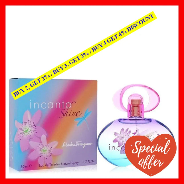 Incanto Shine By Salvatore Ferragamo For Women - 1.7 Oz Edt Spray