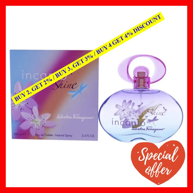 Incanto Shine By Salvatore Ferragamo For Women - 3.4 Oz Edt Spray