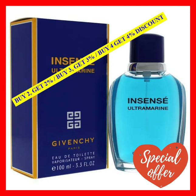 Insense Ultramarine By Givenchy For Men - 3.3 Oz Edt Spray