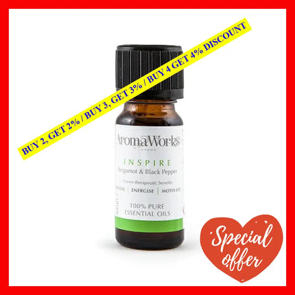 Inspire Essential Oil By Aromaworks For Unisex - 10 Ml