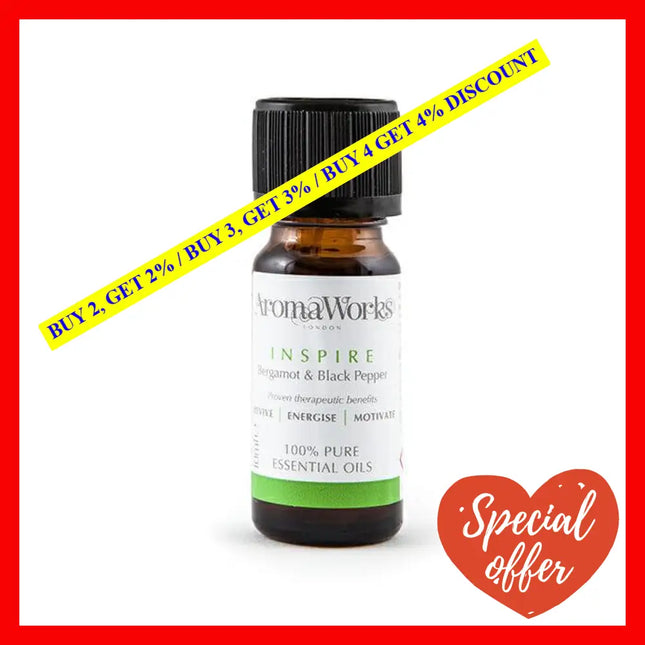 Inspire Essential Oil By Aromaworks For Unisex - 10 Ml