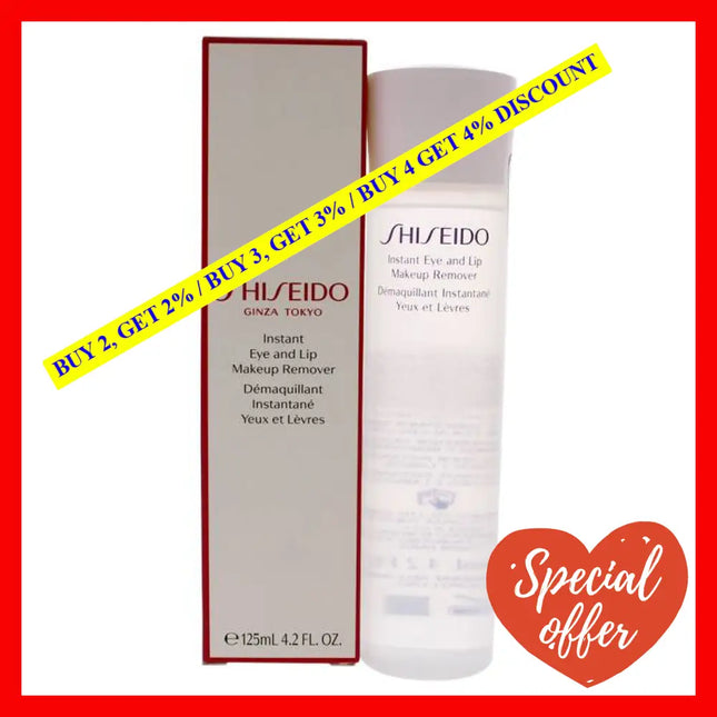 Instant Eye And Lip Makeup Remover By Shiseido For Unisex - 4.2 Oz