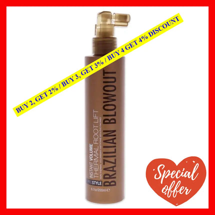 Instant Volume Thermal Root Lift Spray By Brazilian Blowout For Unisex - 6.7 Oz