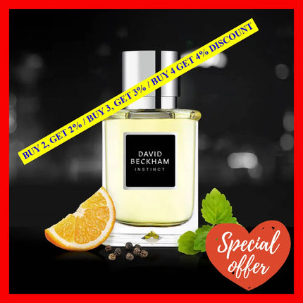 Instinct By David Beckham For Men - 2.5 Oz Edt Spray