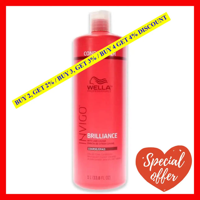Invigo Brilliance Conditioner For Coarse Hair By Wella For Unisex - 33.8 Oz
