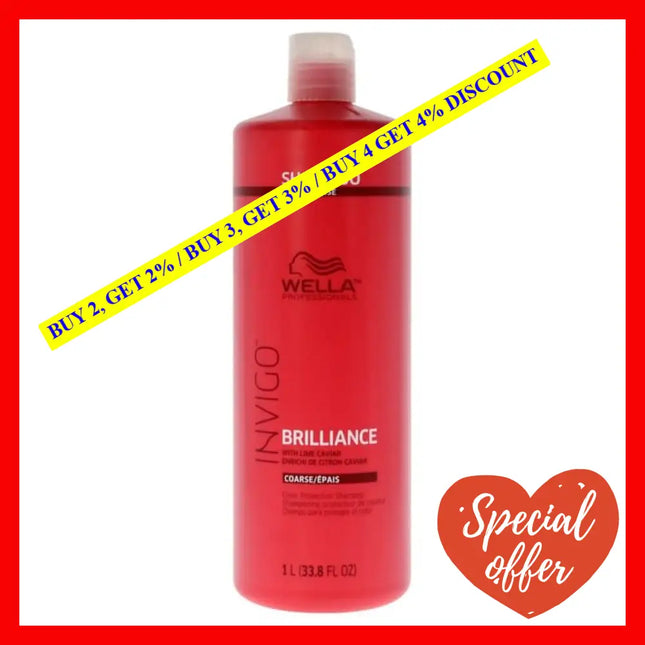 Invigo Brilliance Shampoo For Coarse Hair By Wella For Unisex - 33.8 Oz