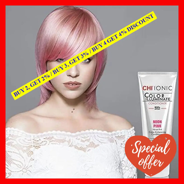 Ionic Color Illuminate Conditioner - Neon Pink By Chi For Unisex 8.5 Oz