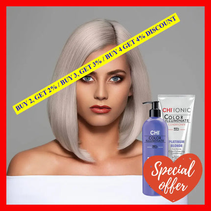 Ionic Color Illuminate Conditioner - Platinum Blonde By Chi For Unisex 8.5 Oz Hair