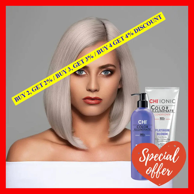 Ionic Color Illuminate Conditioner - Platinum Blonde By Chi For Unisex 8.5 Oz Hair