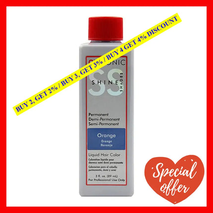 Ionic Shine Shades Liquid Hair Color - Orange By Chi For Unisex 3 Oz