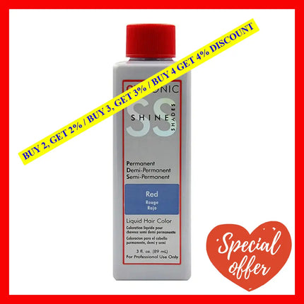 Ionic Shine Shades Liquid Hair Color - Red By Chi For Unisex 3 Oz
