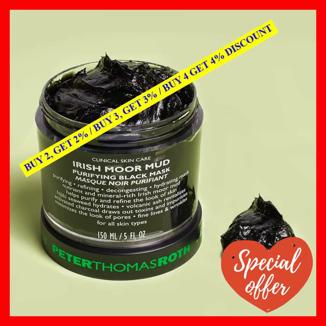 Irish Moor Mud Purifying Black Mask - All Skin Types By Peter Thomas Roth For Unisex 5 Oz