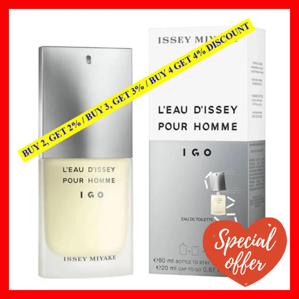 Issey Miyake Men Set Eau De Toilette For 2.5 Oz / 74 Ml