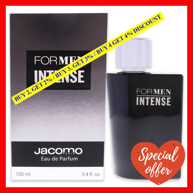 Jacomo For Men Intense By For - 3.4 Oz Edp Spray