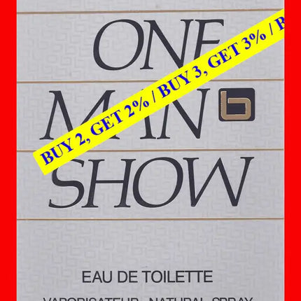 Jacques Bogart One Man Show For Men. Eau De Toilette Spray 3.3 Ounces