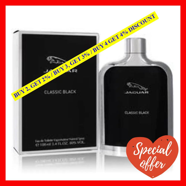 Jaguar Classic Black By For Men - 3.4 Oz Edt Spray