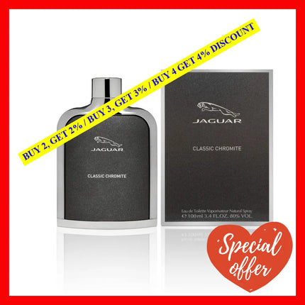 Jaguar Classic Chromite By For Men - 3.4 Oz Edt Spray