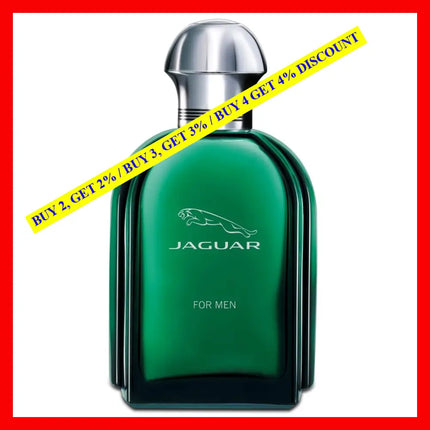 Jaguar Eau De Toilette For Men 3.4 Oz / 100 Ml