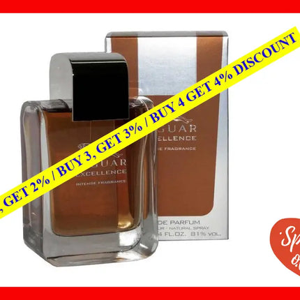 Jaguar Excellence By For Men - 3.4 Oz Edt Spray