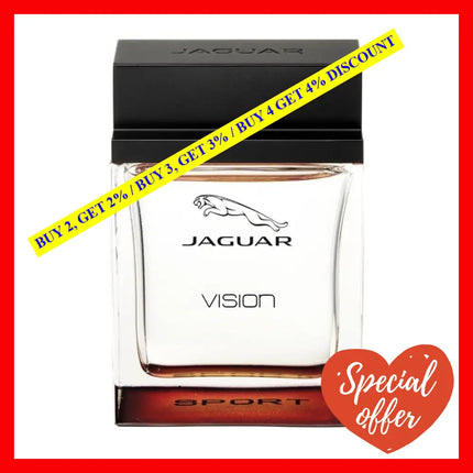 Jaguar Vision Sport By For Men - 3.4 Oz Edt Spray