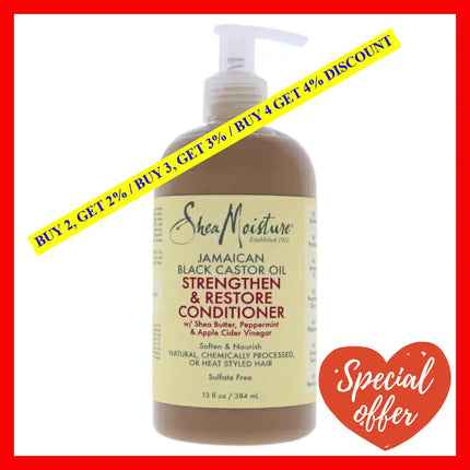 Jamaican Black Castor Oil Strengthen And Restore Conditioner By Shea Moisture For Unisex - 13 Oz