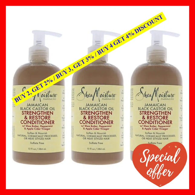 Jamaican Black Castor Oil Strengthen And Restore Conditioner By Shea Moisture For Unisex - 13 Oz