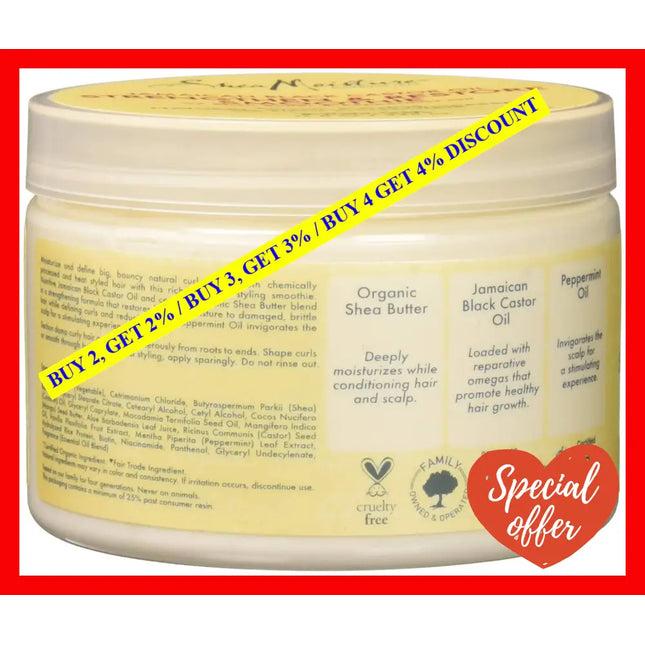 Jamaican Black Castor Oil Strengthen And Restore Smoothie Cream By Shea Moisture For Unisex - 11.5