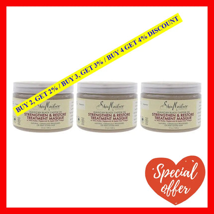 Jamaican Black Castor Oil Strengthen And Restore Treatment Masque By Shea Moisture For Unisex - 12
