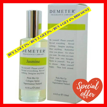 Jasmine By Demeter For Women - 4 Oz Cologne Spray