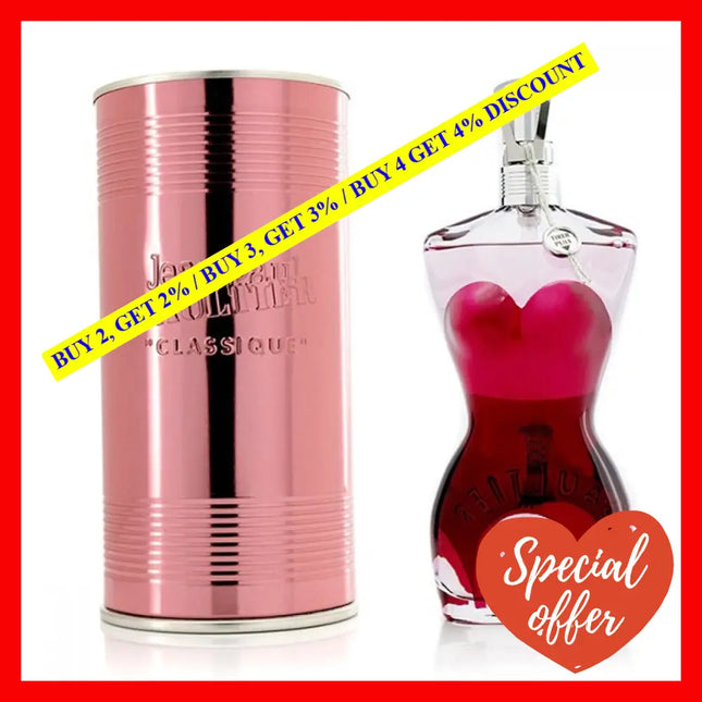 Jean Paul Gaultier Classique 3.4Oz 100 Ml Eau De Parfum Spray