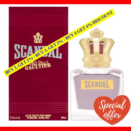 Jean Paul Gaultier Scandal Pour Homme 5.1Oz - 150Ml Eau De Toilette Spray For Men