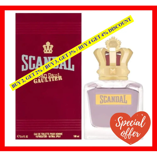 Jean Paul Gaultier Scandal Pour Homme 5.1Oz - 150Ml Eau De Toilette Spray For Men