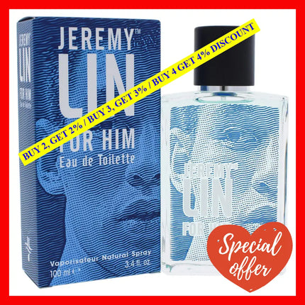 Jeremy Lin For Him By For Men - 3.4 Oz Edt Spray