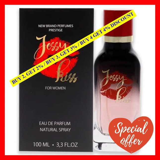 Jessy Kiss By New Brand For Women - 3.3 Oz Edp Spray