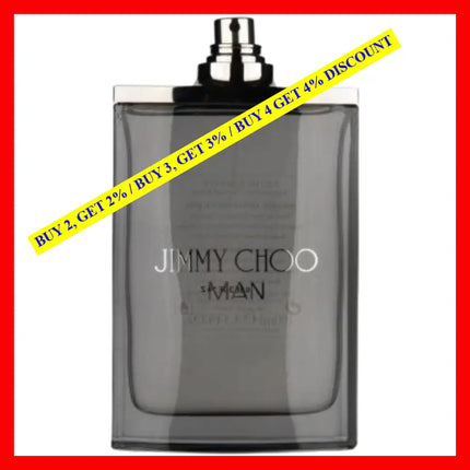 Jimmy Choo Cologne Eau De Toilette Spray (Tester) 3.3 Oz For Men