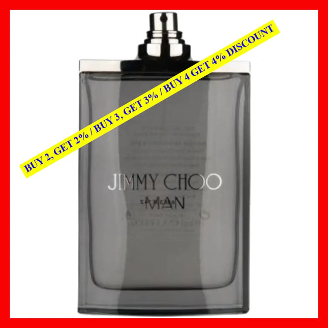 Jimmy Choo Cologne Eau De Toilette Spray (Tester) 3.3 Oz For Men