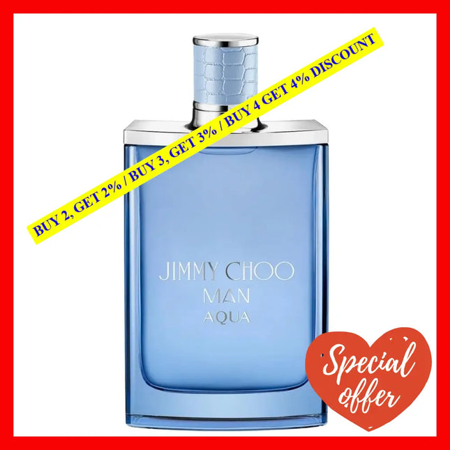Jimmy Choo Man Aqua Eau De Toilette For Men 1.0 Oz / 30 Ml