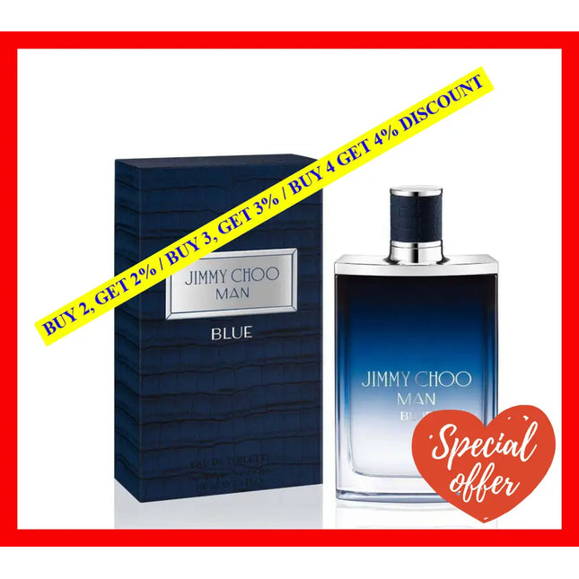 Jimmy Choo Man Blue By For Men - 1.0 Oz Edt Spray