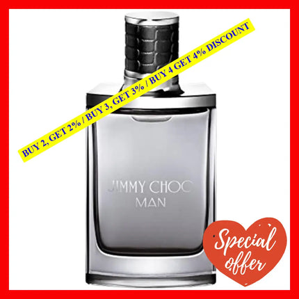 Jimmy Choo Man By Eau De Toilette Spray 1.7 Oz 50 Ml For Men