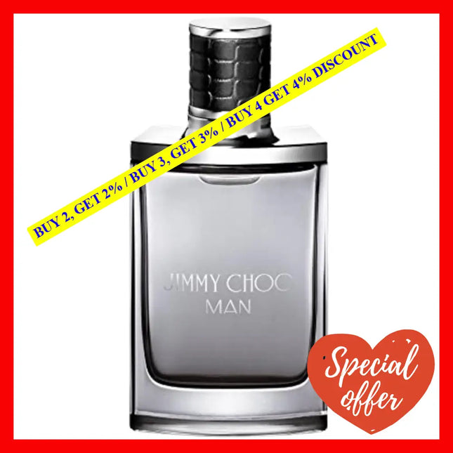 Jimmy Choo Man By Eau De Toilette Spray 1.7 Oz 50 Ml For Men