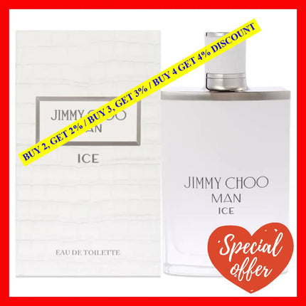 Jimmy Choo Man Ice By For Men - 3.3 Oz Edt Spray
