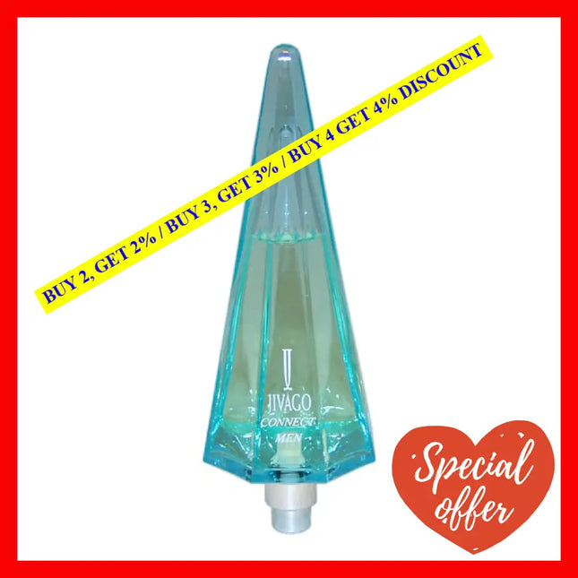 Jivago Connect By Ilana For Men - 2.5 Oz Edt Spray (Tester Without Box)